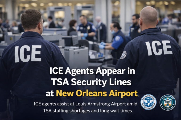 ICE Agents Appear in TSA Security Lines